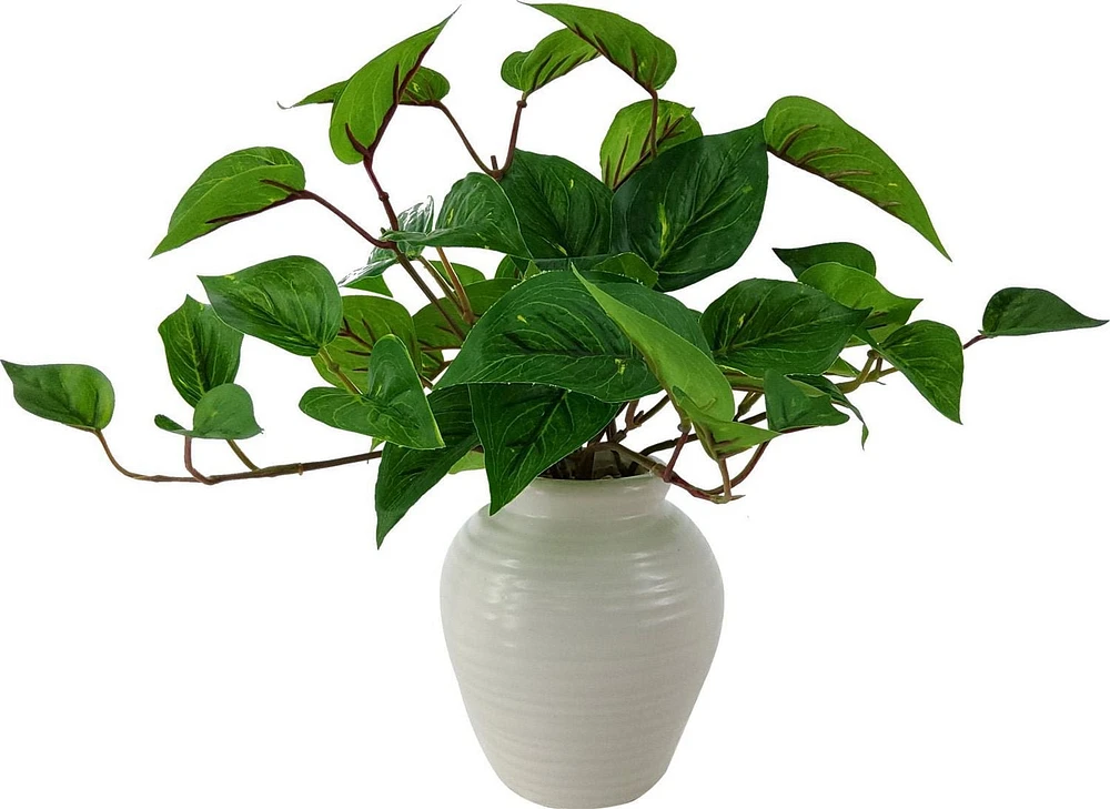 Mainstays intérieur Pothos doré artificiel en pot, couleur verte, hauteur assemblée: 33cm Piliers Pothos doré en pot