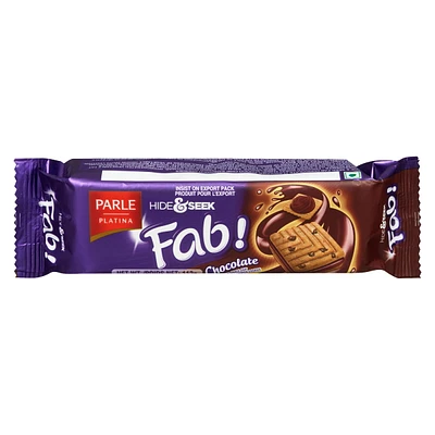 PARLE HIDE & SEEK FAB CHOCOLATE BISCUITS, CHOCOLATE FLAVOURED CHOCOLATE CHIP