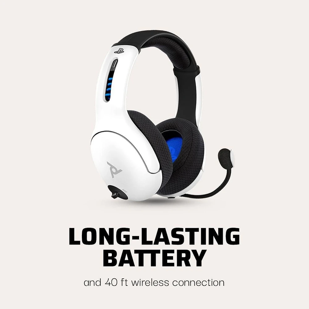 PDP Gaming LVL50 Wireless Stereo Gaming Headset: White - PlayStation 5, PlayStation 4