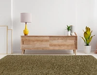 New Flokati 1400gr 8' x 10' Area Rug, Mushroom