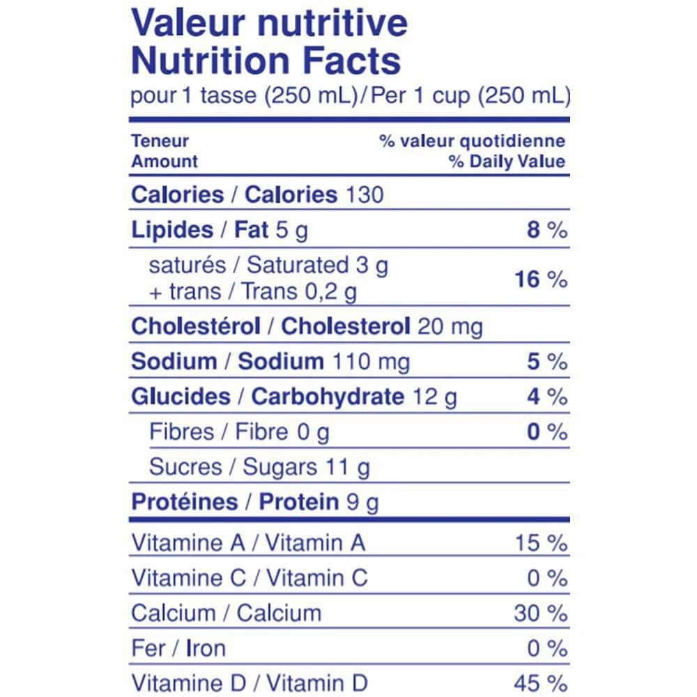 Québon Partly Skimmed 2% Milk, 4 L