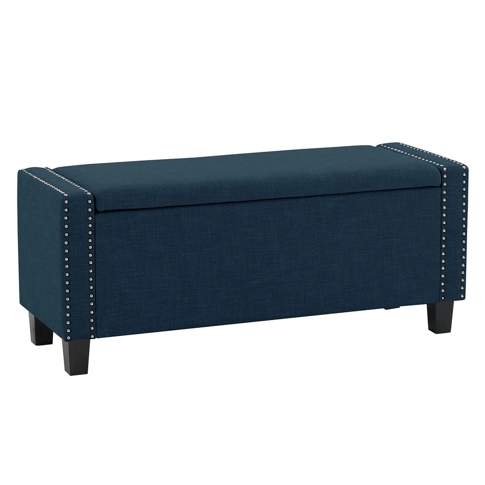 Pouf de stockage en tissu Boston