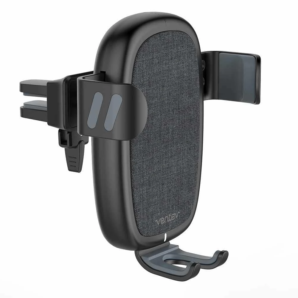 Ventev - Qi 10W Wireless Car Mount Kit Dark Gray