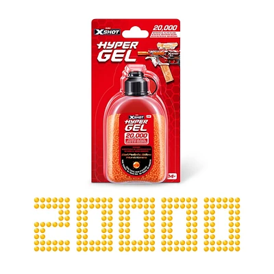 XSHOT Hyper Gel Pellet Refill Pack (20,000 Hyper Gel Pellets) by ZURU, Foam Blaster for Kids