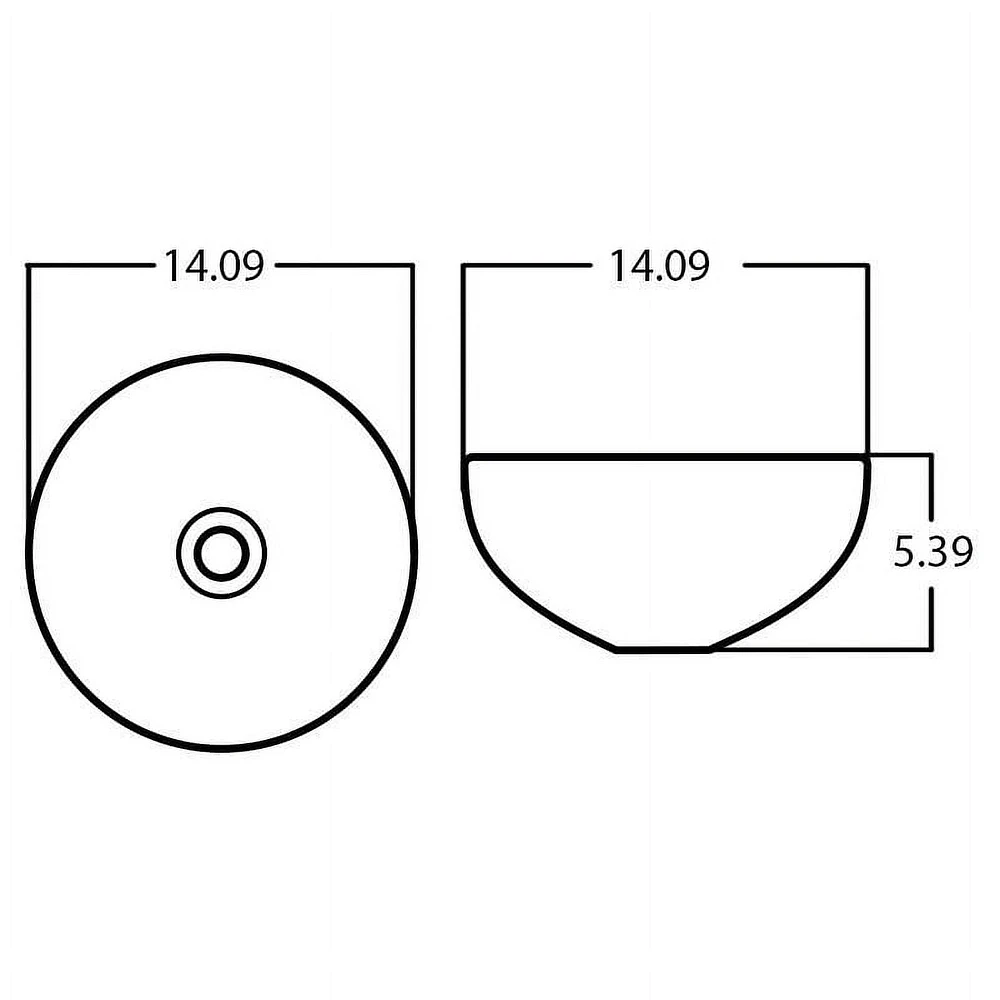 American Imaginations 16.34-in. W Above Counter Red Swirl Bathroom Vessel Sink For Wall Mount Wall Mount Drilling AI-27999