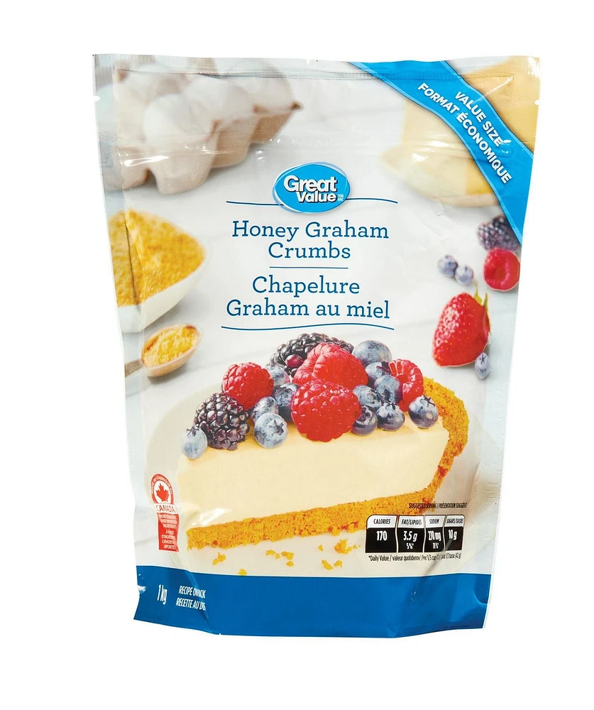 Chapelure graham au miel Great Value 1 kg