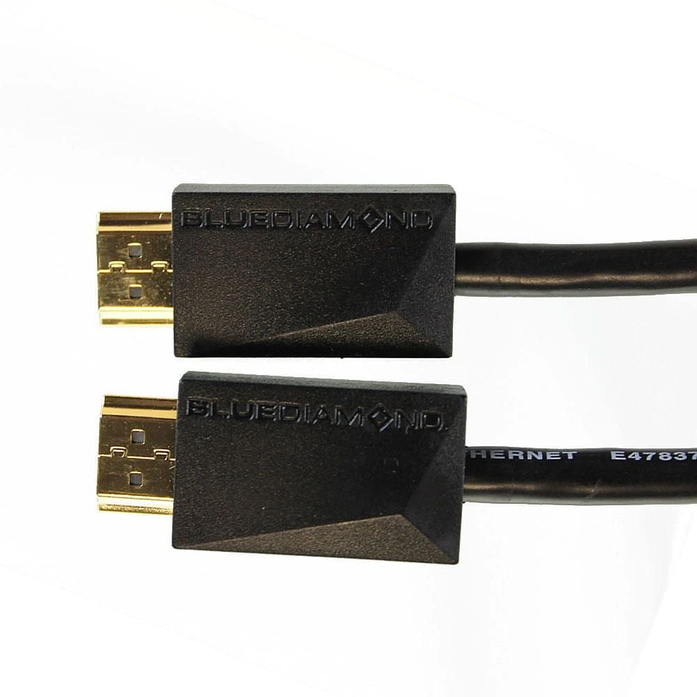 BlueDiamond Plenum Câble HDMI avec Ethernet, évalué CL3, calibre 30 AWG, pour installation dans le mur ou au plafond CSA FT6