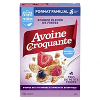 Oatmeal Crisp Breakfast Cereal, Triple Berry, Family Size, High Fibre, 570 g, 570 g