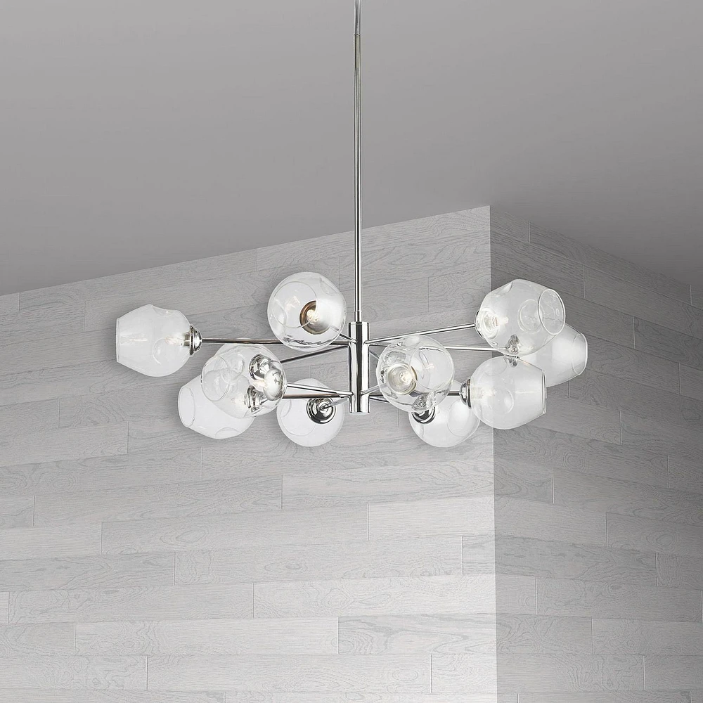 Luminaire suspendu Dainolite ABI-3312P-PC en chrome poli