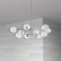 Luminaire suspendu Dainolite ABI-3312P-PC en chrome poli