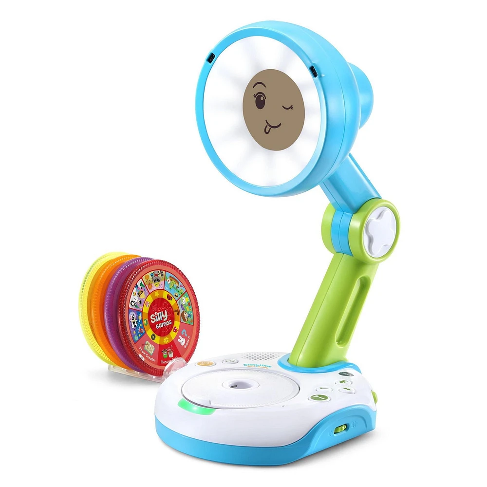 VTech Funny Sunny Ami interactif et quatre disques d’activité pour l’heure des histoires - Version anglaise