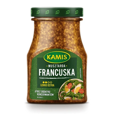 Kamis Light Spicy French Mustard, 170ml Jar, Kamis French Mustard, 170 ml