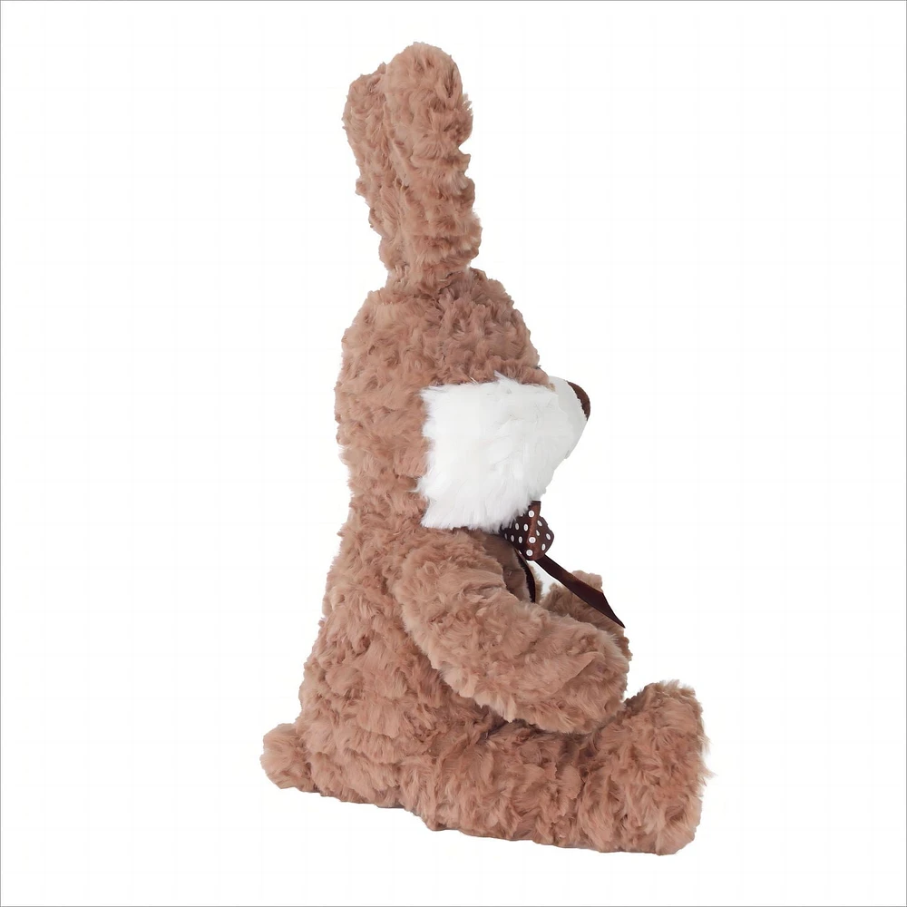 Façon de célébrer des lapins de 10inch avec des jouets en peluche rubans -multi couleurs