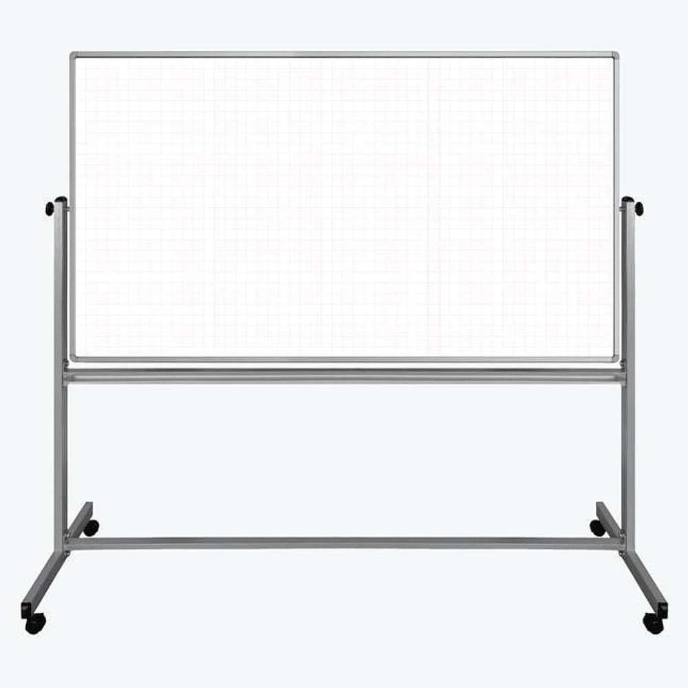 Luxor Tableau Blanc Magnétique Mobile 72" x 40"