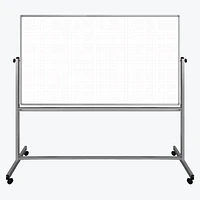 Luxor Tableau Blanc Magnétique Mobile 72" x 40"