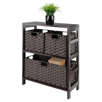 Leo 4pc Storage Shelf with Basket Set