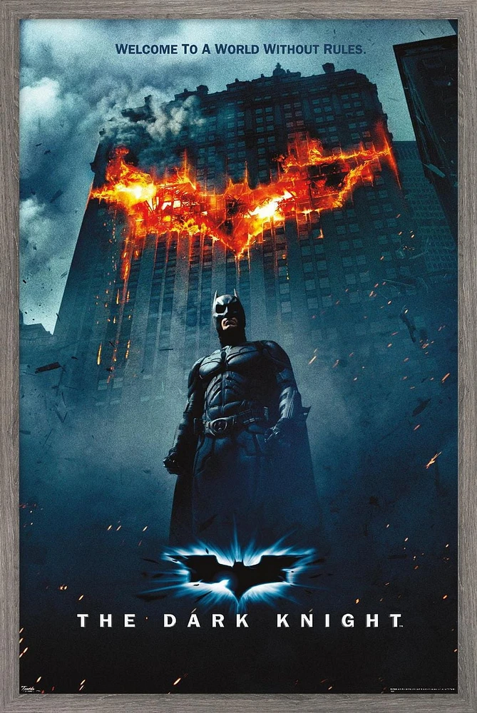 Film DC Comics - The Dark Knight - Batman Logo sur Fire One Sheet
