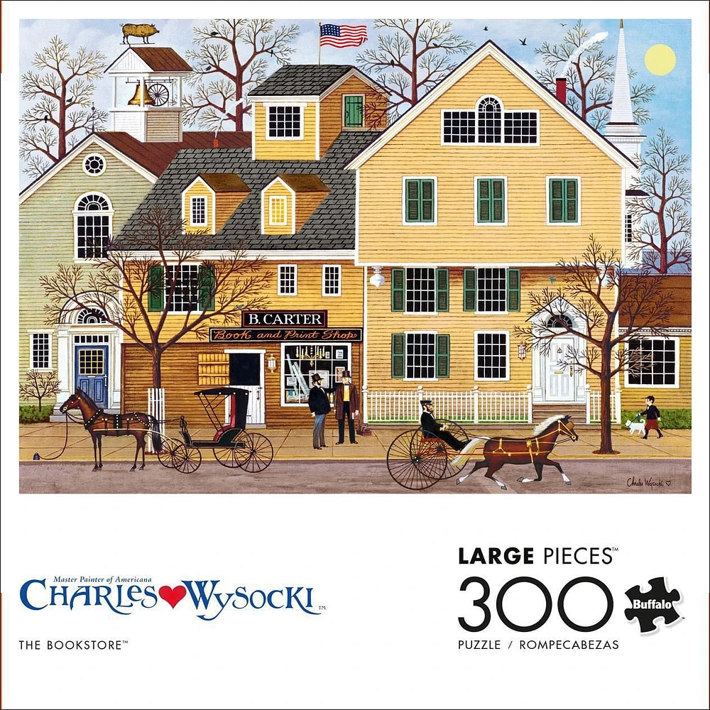 Buffalo Games - Le puzzle Charles Wysocki - The Bookstore - en 300 pièces