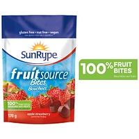 SunRype Fruitsource Apple Strawberry 100% Fruit Bites, 170 g