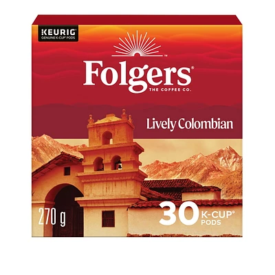 Folgers Capsules de café K-Cup Colombien suprême 30 Capsules 30 capsules