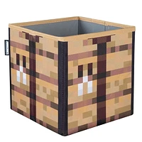 Minecraft Set of 2 Fabric Storage Boxes - Creeper Head/Crate<br>
