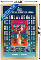 NFL League - Super Bowl LVII Ticket Collage Wall Poster