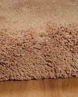 Tapis Shaggy Pastel sable de 8 pi. x 10 pi.