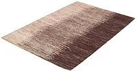 ECARPETGALLERY 5'0" x 8'0" Contemporary Collage Handmade Area Rug for Living Room, Dining Room and Bedroom in Red