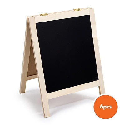 Time 4 Crafts DIY inachevé Ensemble de tableau noir en bois A-Frame
