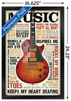 Music Inspires Me Wall Poster