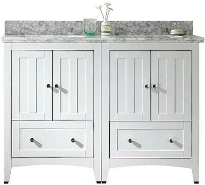 Imaginations Américaines 47,5 pouces W Vanity Set Blanc