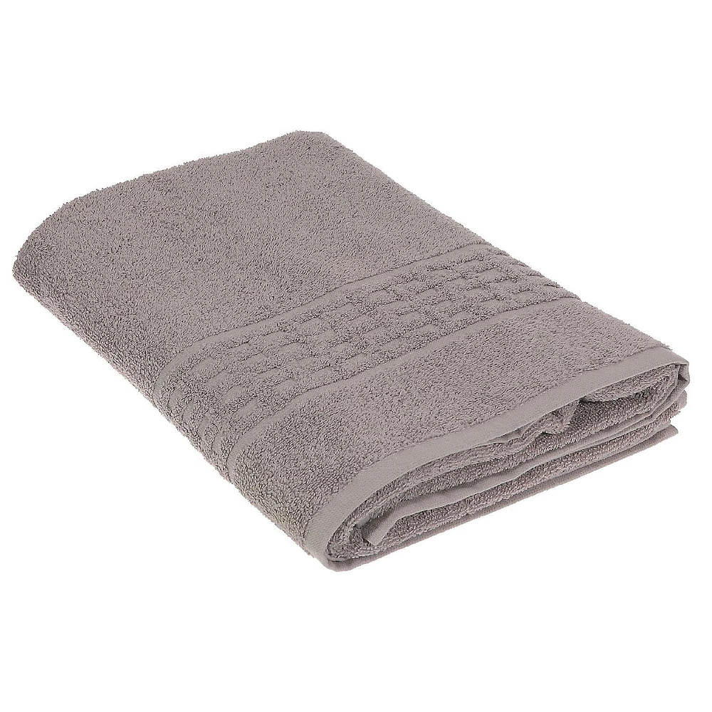 Serviette De Bain De Basketweave (30 X 60) (Gris Clair) - Ensemble De 2