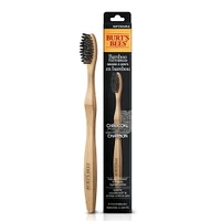 Brosse à dents en bambou Burt’s Bees avec soies imprégnées de charbon 1 unité