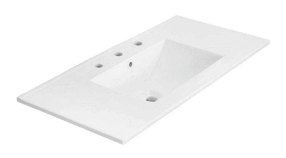 Imaginations Américaines 35,5 pouces Ensemble de dessus en céramique W Blanc