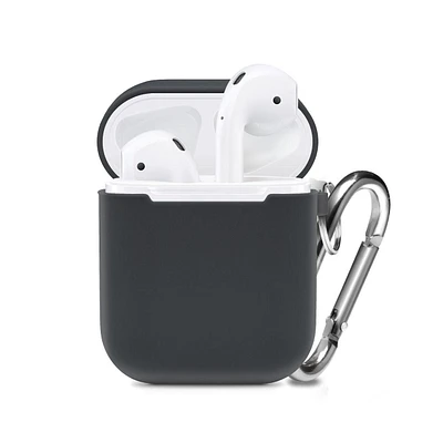 Boîtier en silicone pour AirPods 1re et 2e génération Crochet de transport attaché