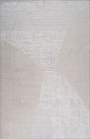 Rug Branch Cadence Abstract Indoor Area Rug, Beige Cream, Modern - Living Room, Bedroom, Dining Room, and Kitchen<br>