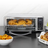 Kalorik MAXX High Heat 600°F Air Fryer and Pizza Oven with Pizza Stone, in Stainless Steel (AFKA600PZB43)