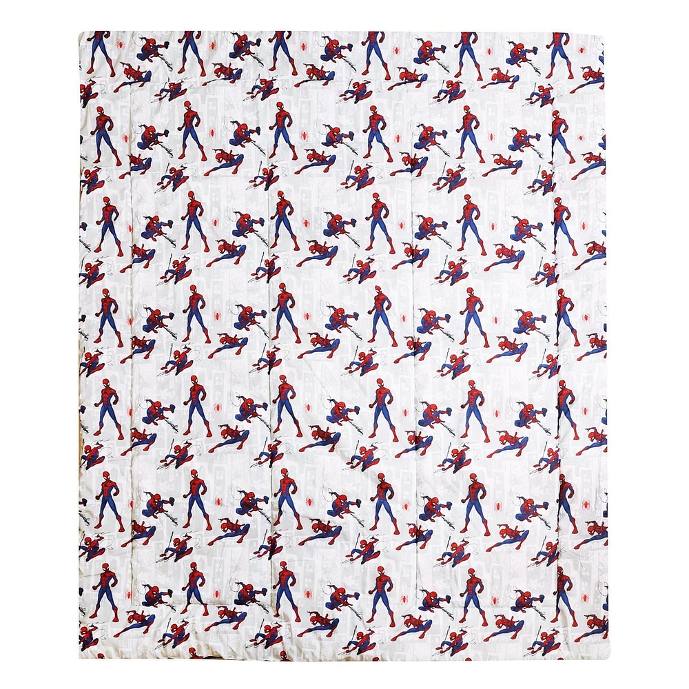 Ensemble de literie 5 pièces pour lit double Marvel Spiderman