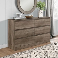 Living Essentials by Hillsdale Brindle 6-Drawer Dresser