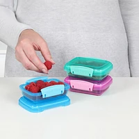 Sistema Lunch Collection Food storage Containers, Assorted Colours, 3 Pack