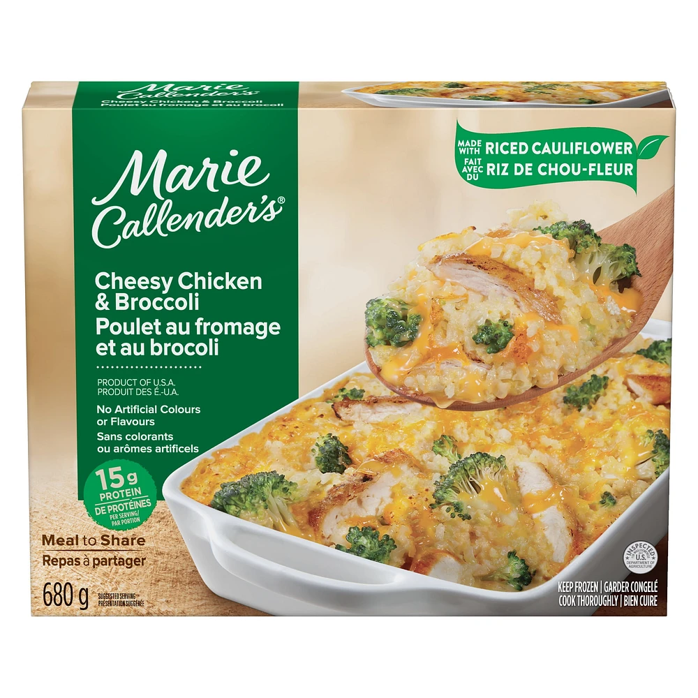  Marie Callender's Cheesy Chicken & Broccoli Frozen Multi-Serve Meal, 680g
