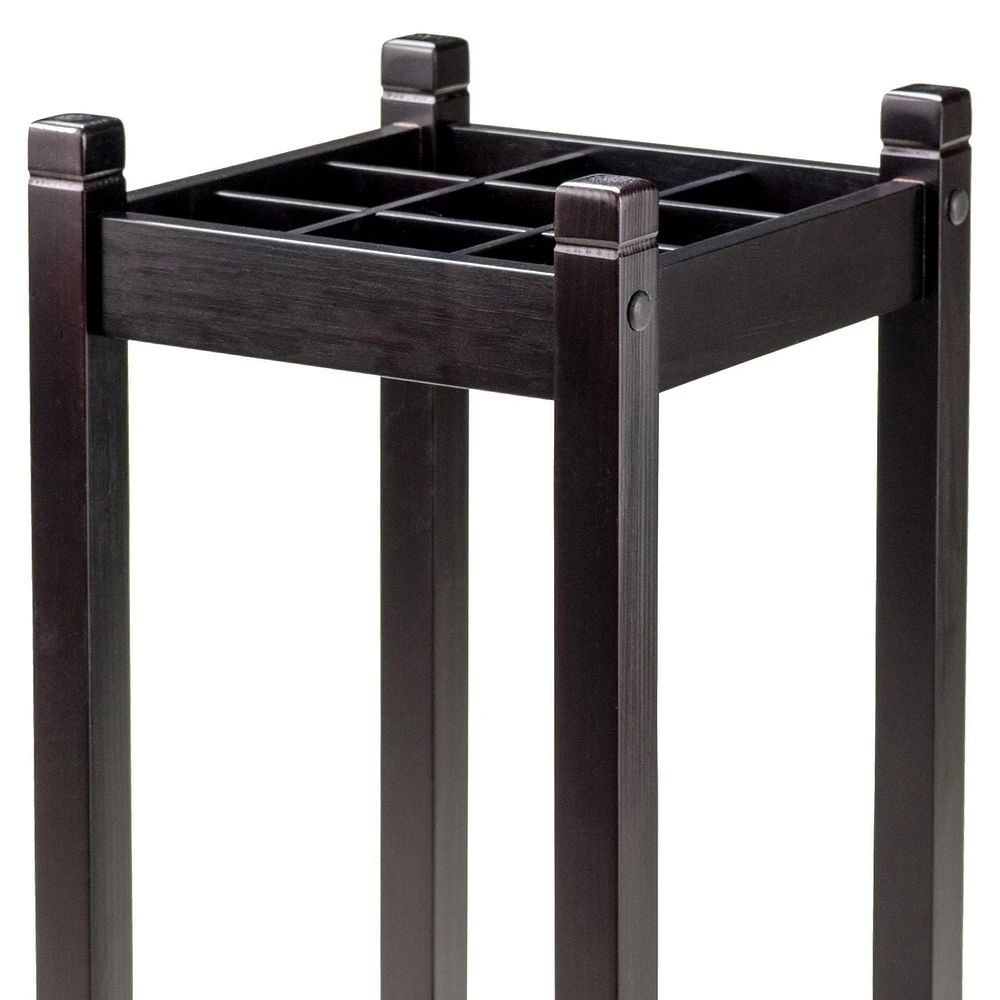 Winsome Jana Umbrella Stand with Metal Tray, Espresso- 92411