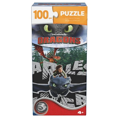 Spin Master Games, How to Train Your Dragon 100-Piece Jigsaw Puzzle, for Families and Kids Ages 4+