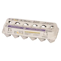 Nova Ultra oeufs blancs compte de 12