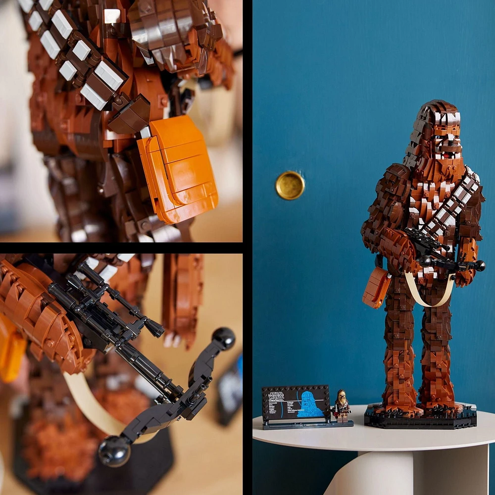 LEGO Star Wars Chewbacca, Buildable Star Wars Collectible for Adults, Build and Display Chewbacca Collectible, Fun Star Wars Gift for Teens, Adults or any Star Wars Original Trilogy Fan, 75371