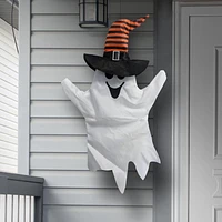 WAY TO CELEBRATE 28" GHOST WITH WITCH HAT ORANGE