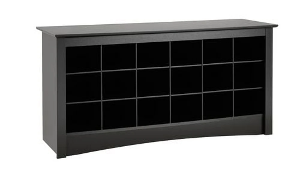 Banc à compartiments pour chaussures