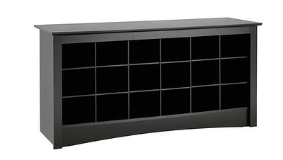 Banc à compartiments pour chaussures