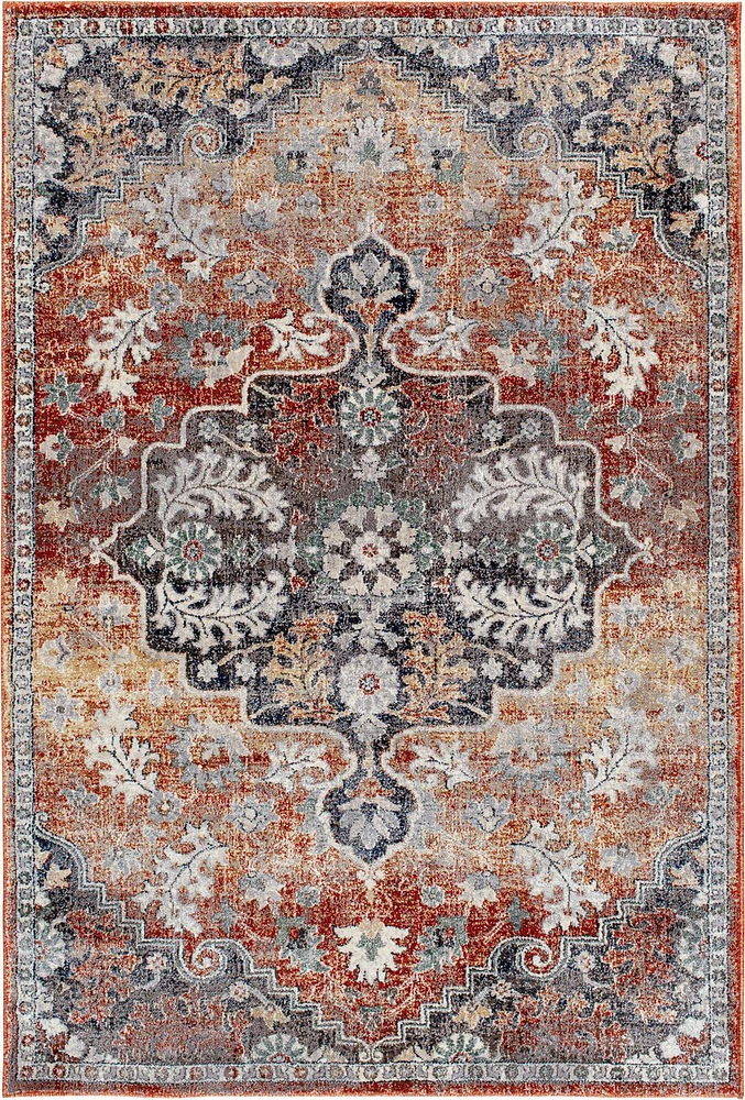 Pescara Blue and White Woven Area Rug
