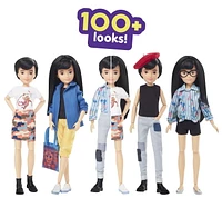 Coffret Personnages de luxe Creatable World - Poupée personnalisable - Cheveux noirs lisses